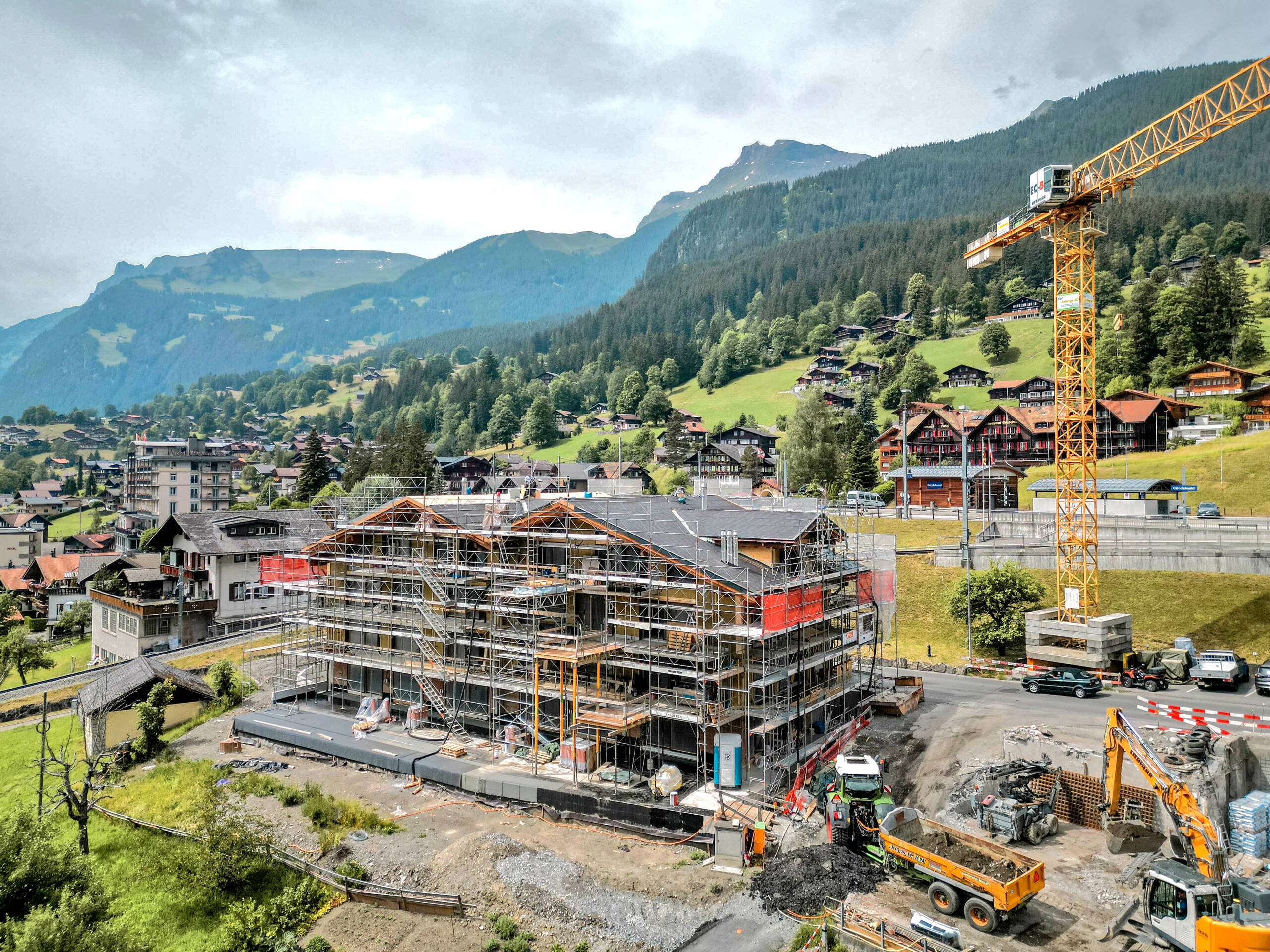 Equipped Chalet WALT during construction.