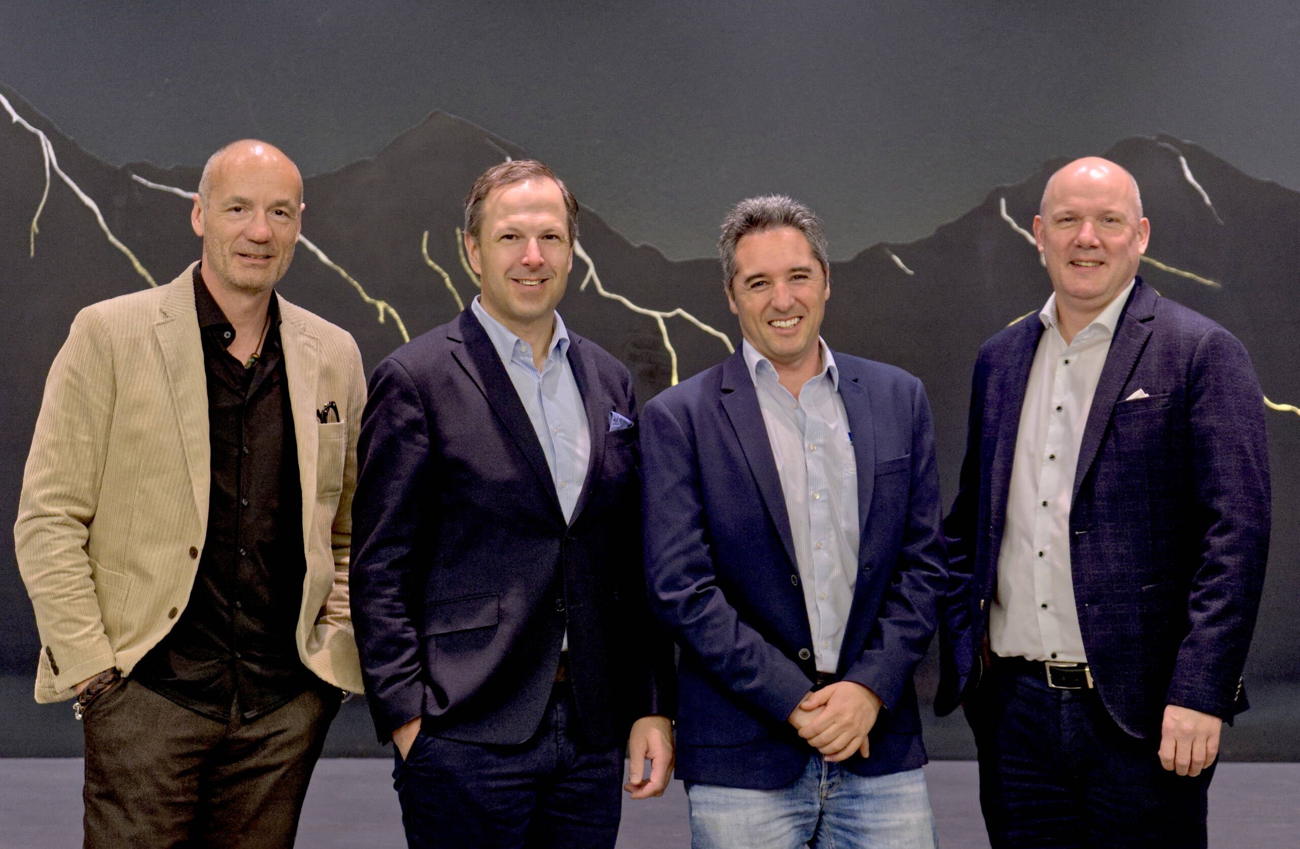 Die Geschäftsführer der GRIWA DEVELOPMENT AG, Marco Niederberger, Sandro Bolton, Stefan Garbani und Jan Ewert.